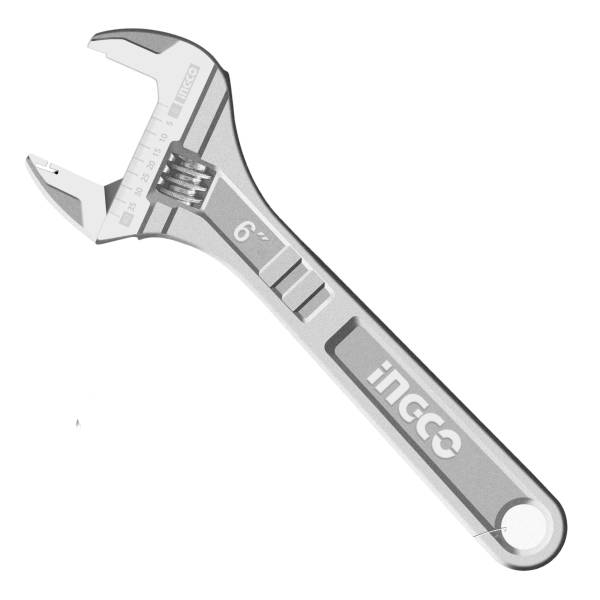 281011 Llave ajustable (perico) 06" cromada HADW131062 Ingco