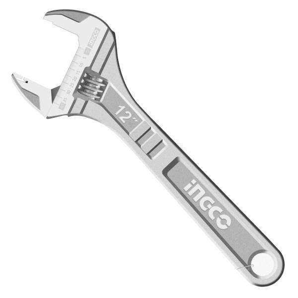 281012 Llave ajustable (perico) 12" cromada HADW131122 Ingco