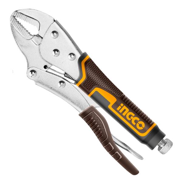 281067 Pinza de presion mordaza recta 10" HSJP0110 Ingco