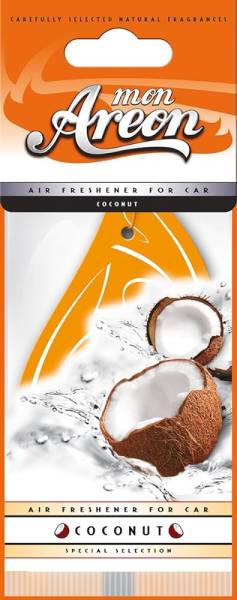 281115 Aromatizante tarjeta para auto Coconut Areon Aksi