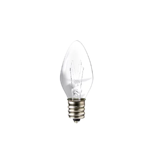 281144 Foco 7.5w base E12 transparente con 50pz 122271 Aksi