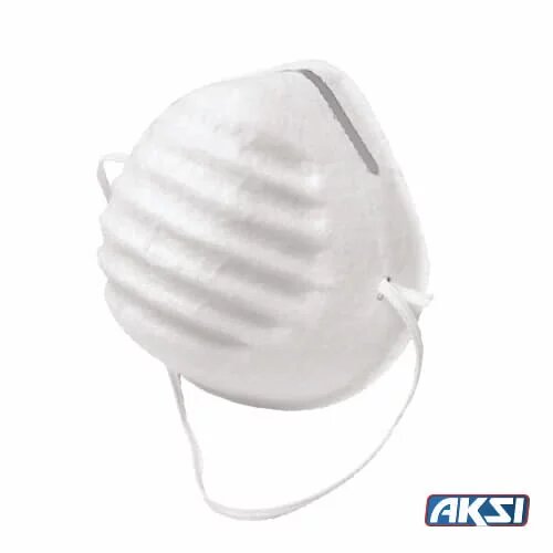 281172 Mascarilla tipo concha para polvos desechable con 50pz 107901 Aksi
