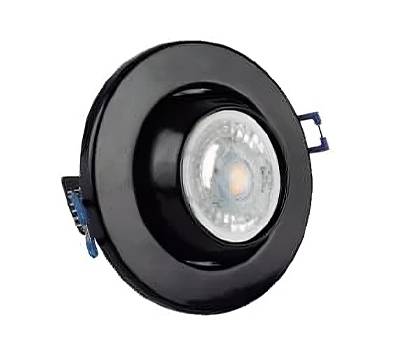 281178 Luminario empotrar dirigible esfera negro GU5.3 125022 Aksi
