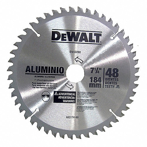 281465 Sierra para madera con 48 dientes de carburo-7 1/4 DeWALT