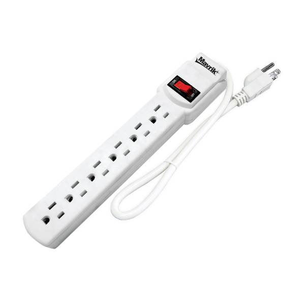 281821 Multicontacto con cable 30cm 06 contactos con indicador Mavrik