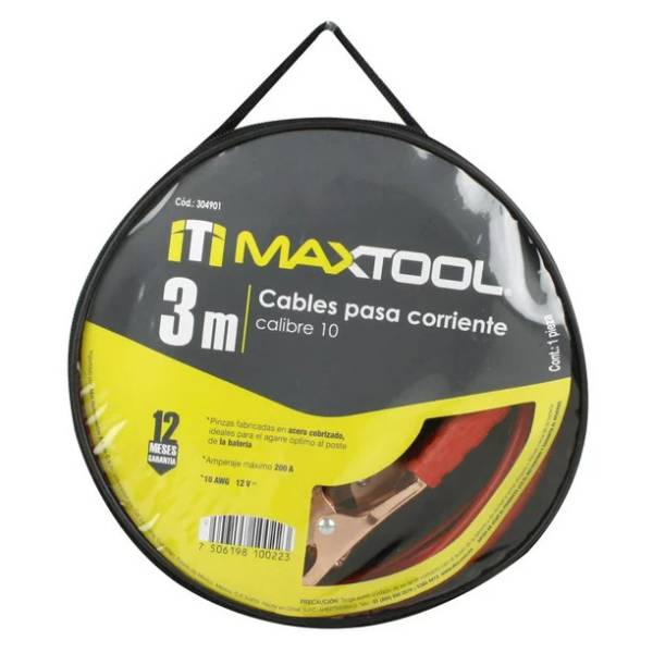 281845 Cables pasa corriente 3 mts calibre 10 Aksi