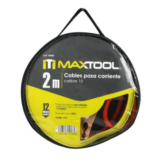281846 Cables pasa corriente 2 mts calibre 10 Aksi