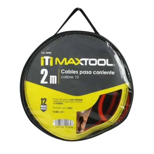 281846 Cables pasa corriente 2 mts calibre 10 Aksi
