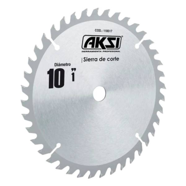 281849 Sierra para madera con 60 dientes de carburo 10x1 Aksi