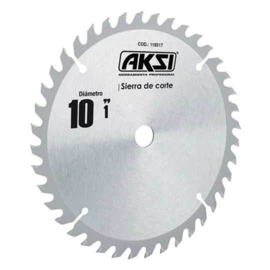 281849 Sierra para madera con 60 dientes de carburo 10x1 Aksi