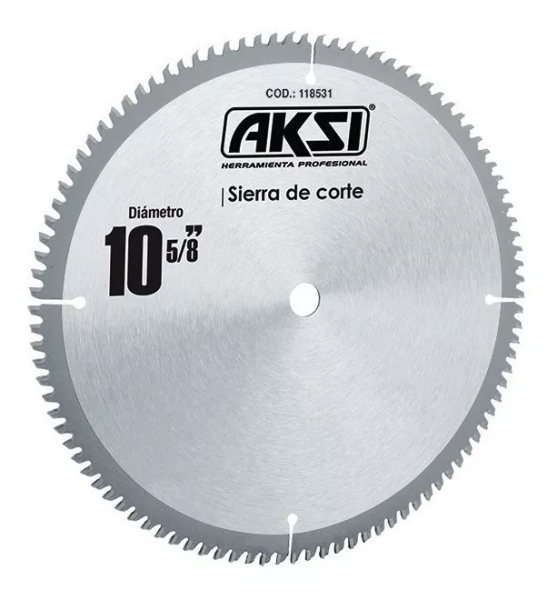 281850 Sierra para madera con 80 dientes de carburo 10x1 Aksi
