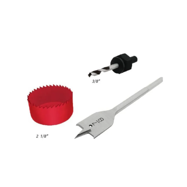 281853 Juego para instalar cerraduras 3pz kit Aksi