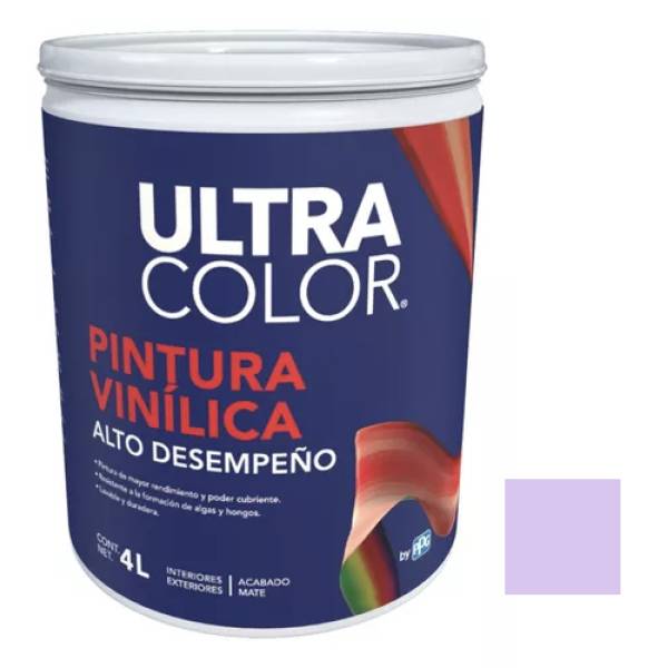 281877 Pintura vinil alto desempeño malva 4.0l Ultracolor