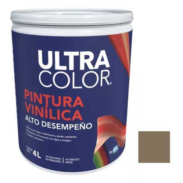 281878 Pintura vinil alto desempeño moka 4.0l Ultracolor