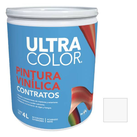 281881 Pintura vinil contratos blanco ostion 4.0l Ultracolor