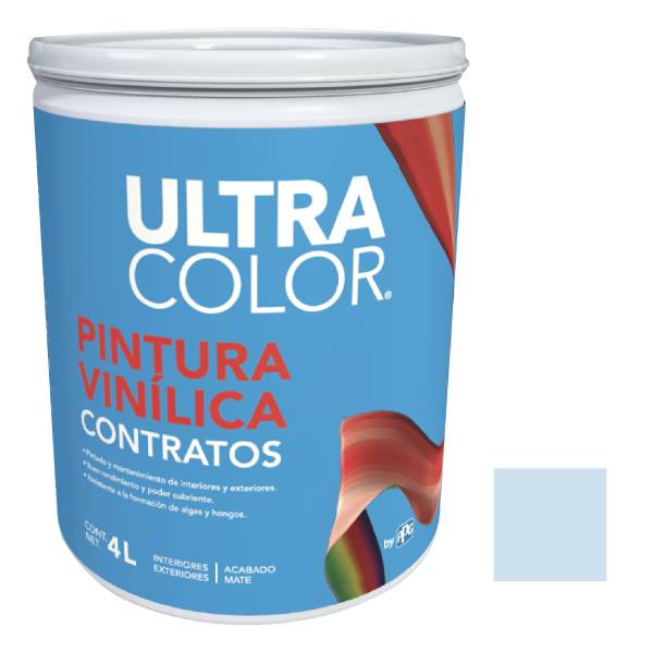 281882 Pintura vinil contratos azul cielo 4.0l Ultracolor