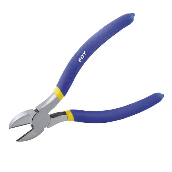 282650 Pinza de corte diagonal 07" con mango cubierto de PVC blister 142047 Foy