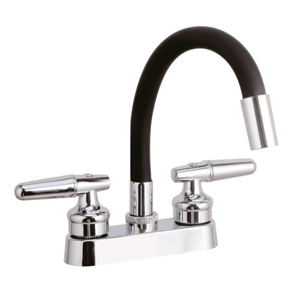 282793 Mezcladora lavabo zinc tipo flexible maneral palanca 1/4 de vuelta cromada Vianti