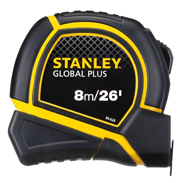 283011 Flexometro 8mt ABS negro/amarillo Global Plus en blister Stanley