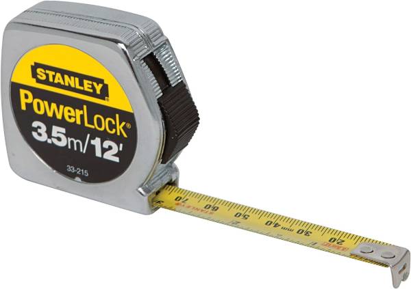 283017 Flexometro 3.5mt ABS cromado PowerLock en blister Stanley