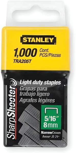 283030 Grapa para pistola 08mm 5/16" ligera con 1000pz Stanley