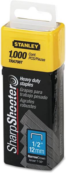 283033 Grapa para pistola 13mm 1/2" 1000pz Stanley