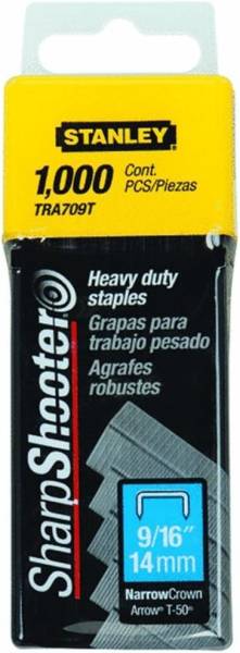 283034 Grapa para pistola 14mm 9/16" 1000pz Stanley