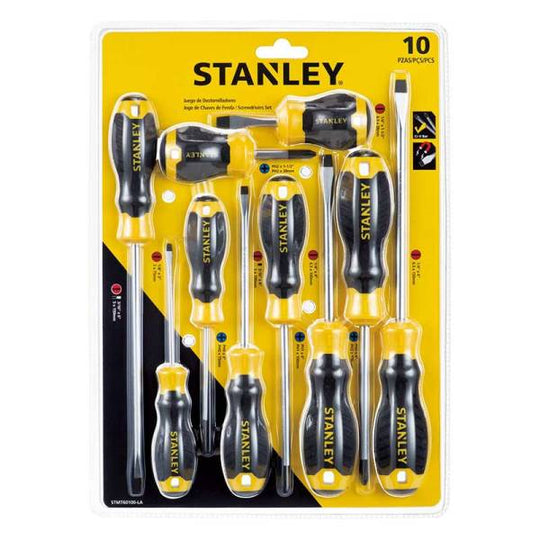 283039 Juego 10 desarmadores mango con grip Stanley