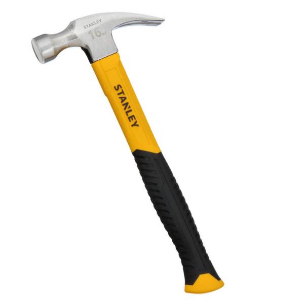 283077 Martillo uña curva mango fibra de vidrio 16 oz Stanley
