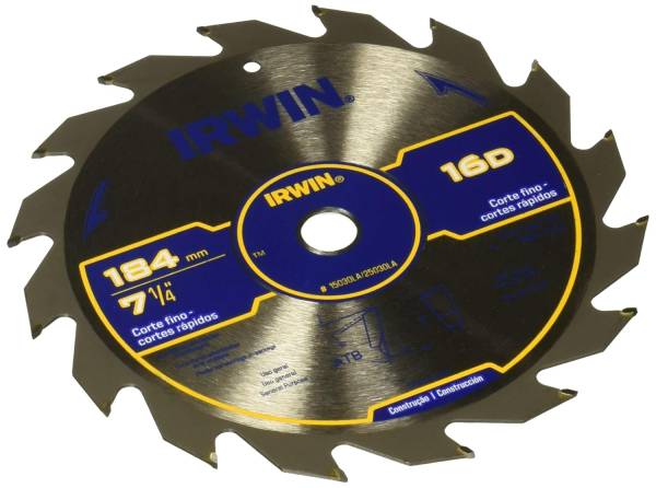 283166 Sierra para madera con 16 dientes de carburo -7 1/4 Irwin