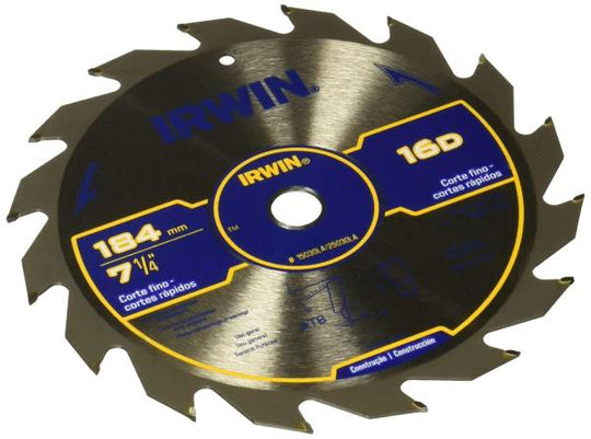 283166 Sierra para madera con 16 dientes de carburo -7 1/4 Irwin