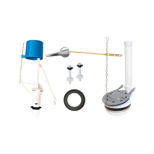 283203 Juego de herrajes para sanitario plasticos de 3" con valvula pb3011 PSA003 Coflex