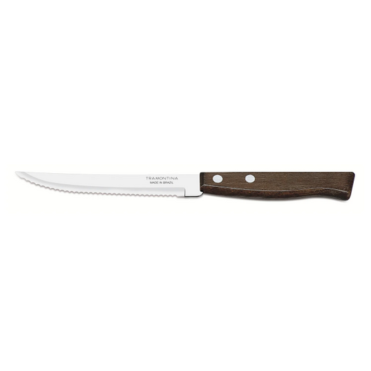 283510 Cuchillo para asado con sierra mango de madera 5 Trad Tramontina