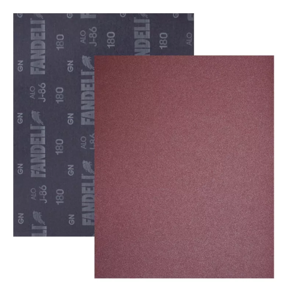 283535 Lija roja oxialum J-86 grado 400 9" x 11" metal/madera Fandeli