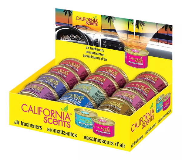 283760 Aromatizante lata para auto 42g varios aromas California Scents