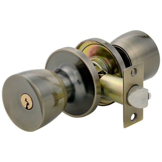 284015 Cerradura tubular llave/mariposa laton antiguo Tilley Fanal