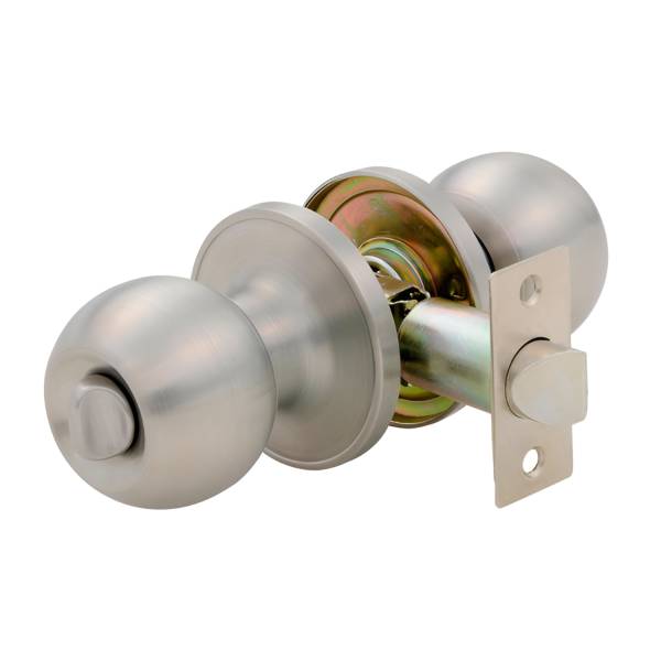 284016 Cerradura tubular ranura/boton acero inoxidable Bolton blister Fanal