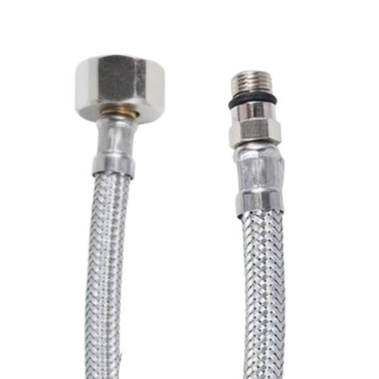 284110 Manguera para monomando acero inoxidable 1/2" x 3/8" 055cm con 2 pz Vianti
