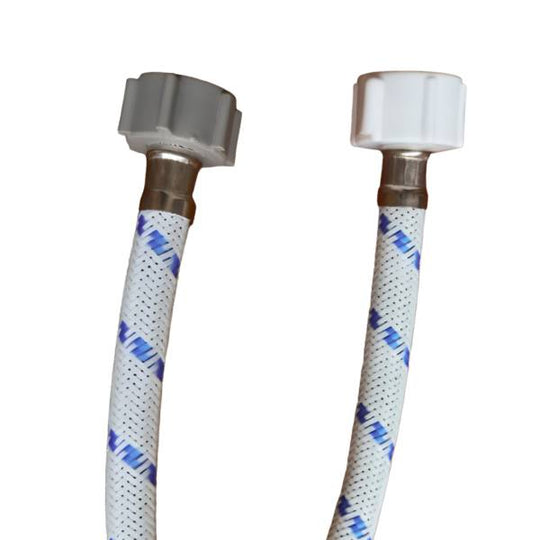 284114 Manguera para sanitario vinil blanco 1/2" x 7/8" 055cm Vianti