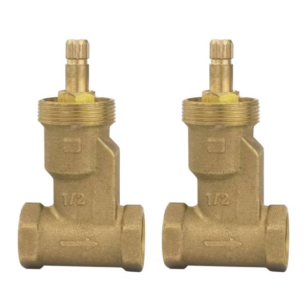 284124 Juego de llaves empotrar roscables de bronce sin maneral Vianti