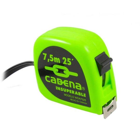 284404 Flexometro 7.5mt ABS colores neon para display Cadena