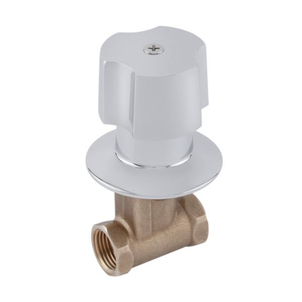 284415 Juego llaves empotrar roscable laton con maneral standard Dica