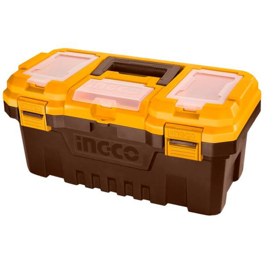 284652 Caja para herramientas plastica 17" negro/amarillo Ingco
