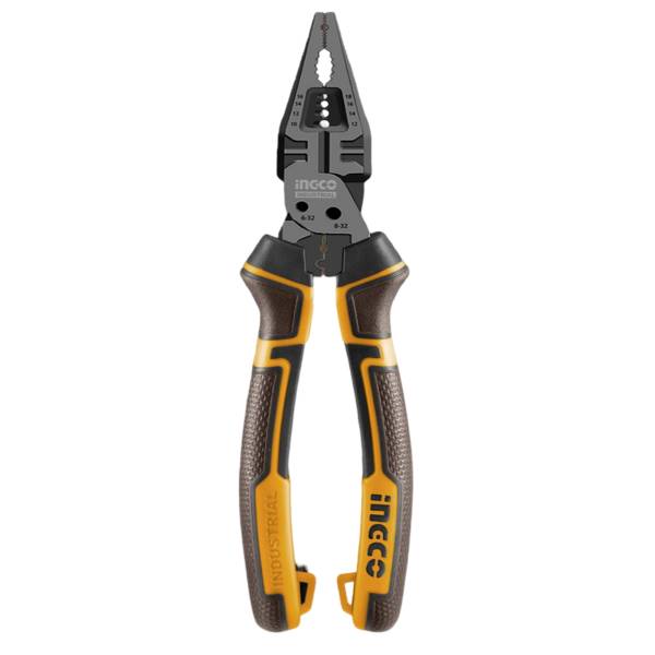 284719 Pinza para electricista 8" 8 funciones mango con grip Ingco