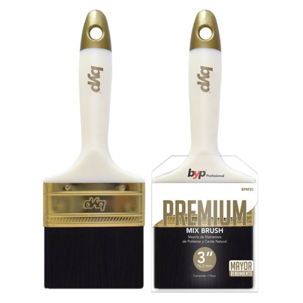 284845 Brocha premium 075mm 3" BYP