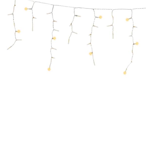 284900 Serie navideña 300 LED calido cable transparente cascada 6 mt 8 funciones Vianti