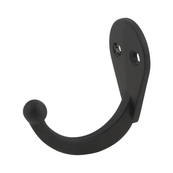 285095 Gancho perchero sencillo negro Handy Home