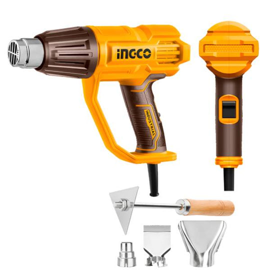 285334 Pistola de calor 1600w con accesorios Industrial Ingco