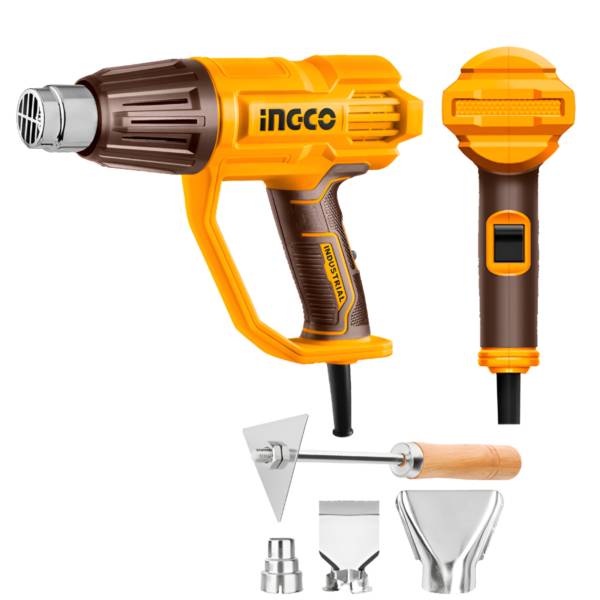 285334 Pistola de calor 1600w con accesorios Industrial Ingco