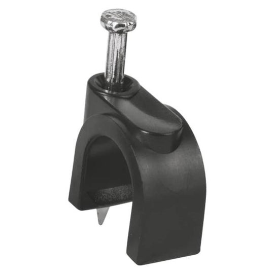 285545 Grapa para cable redonda 16mm negra con 20pz Vianti
